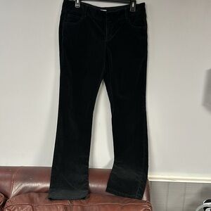 Vince Velvet Jeans Black 5 Pocket Elegant Classy Cotton Blend Size S